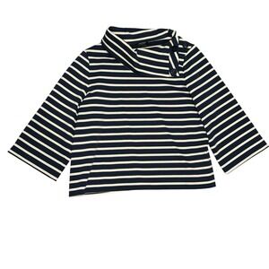 Kate Spade Pointe Striped Top Sz XL Nautical 3/4 Sleeve Designer‎ $198